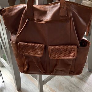 Backpack leather brand new used, made in Italy